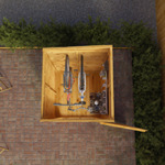 Mercia Shiplap Pent Wooden Shed 4 x 4 - Windowless thumbnail