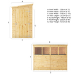 Mercia Shiplap Pent Wooden Shed 8 x 4 thumbnail