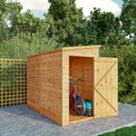 Mercia Shiplap Pent Wooden Shed 8 x 4 - Windowless thumbnail