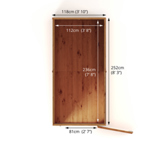 Mercia Shiplap Pent Wooden Shed 8 x 4 - Windowless thumbnail