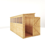 Mercia Shiplap Pent Wooden Shed 12 x 4 thumbnail