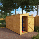 Mercia Shiplap Pent Wooden Shed 12 x 4 - Windowless thumbnail