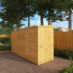 Mercia Shiplap Pent Wooden Shed 12 x 4 - Windowless thumbnail