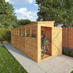 Mercia Shiplap Pent Wooden Shed 16 x 4 thumbnail