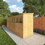 Mercia Shiplap Pent Wooden Shed 16 x 4 thumbnail