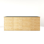 Mercia Shiplap Pent Wooden Shed 16 x 4 - Windowless thumbnail