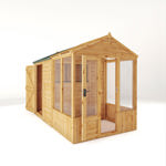 Mercia Woodsman Apex Greenhouse Combi Shed 10 x 6 - Glass Glazing thumbnail