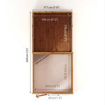 Mercia Woodsman Apex Greenhouse Combi Shed 12 x 6 - Glass Glazing thumbnail