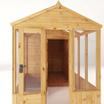 Mercia Woodsman Apex Greenhouse Combi Shed 12 x 6 - Glass Glazing thumbnail