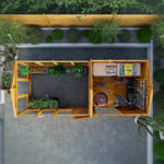 Mercia Woodsman Apex Greenhouse Combi Shed 14 x 6 - Glass Glazing thumbnail