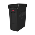 Rubbermaid Slim Jim Vented Waste Bin 60L (Black) thumbnail