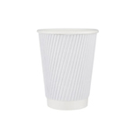 8oz White Ripple Cups thumbnail