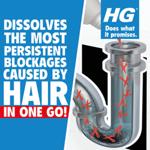 HG Drain & Plug Hair Unblocker with Protective Gloves thumbnail