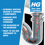 HG Drain & Plug Hair Unblocker with Protective Gloves thumbnail