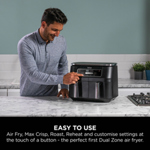 Ninja Foodi 4-in-1 Dual Zone Air Fryer 7.6L AF200UK thumbnail