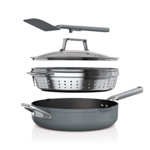 Ninja Foodi 9-in-1 PossiblePan with ZEROSTICK (Sea Salt Grey) CW102GYUK thumbnail