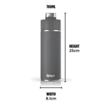 Ninja Thirsti 700ml Travel Bottle (Dark Grey) DW2401EUUKGY thumbnail