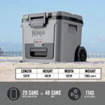 Ninja FrostVault 30QT/28L Wheeled Cooler with Dry Zone (Slate Grey) FB230UKGY thumbnail