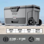 Ninja FrostVault 65QT/61L Wheeled Cooler with Dry Zone (Slate Grey) FB265EUUKGY thumbnail