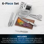 Ninja StaySharp Stainless Steel Knife Set & Plastic Block (6-Piece Set) K62006EUWH thumbnail