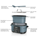 Ninja Foodi 8-in-1 PossibleCooker Slow Cooker & Multi-Cooker (Sea Salt Grey) MC1001UK thumbnail