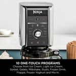 Ninja CREAMi Deluxe 10-in-1 Ice Cream & Frozen Drink Maker NC501UK thumbnail