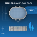 Bestway 14ft Steel Pro Max Oval Splashview Pool Set thumbnail