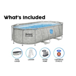 Bestway 14ft Steel Pro Max Oval Splashview Pool Set thumbnail