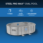 Bestway 14ft Steel Pro Max Oval Splashview Pool Set thumbnail