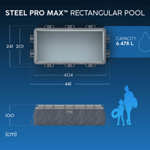 Bestway 13.3ft Steel Pro Max Rectangular Pool Set thumbnail