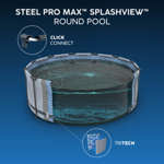 Bestway 14ft Steel Pro Max Round Splashview Pool Set thumbnail