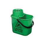 15L Recycled Professional Bucket & Wringer (Green) thumbnail