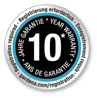 Gardena 10 Year Warranty