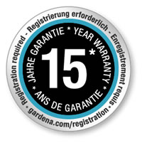 Gardena 15 Year Warranty
