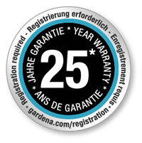 Gardena 25 Year Warranty