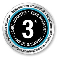 Gardena 3 Year Warranty