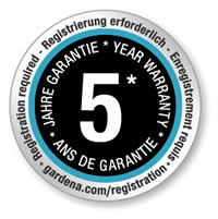 Gardena 5 Year Warranty