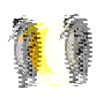 20M V-TUF Retractable tufREEL - Stainless Steel + 20M tufCOVER YELLOW 3/8 2W HOSE MSQ KIT & 2m PATCH HOSE