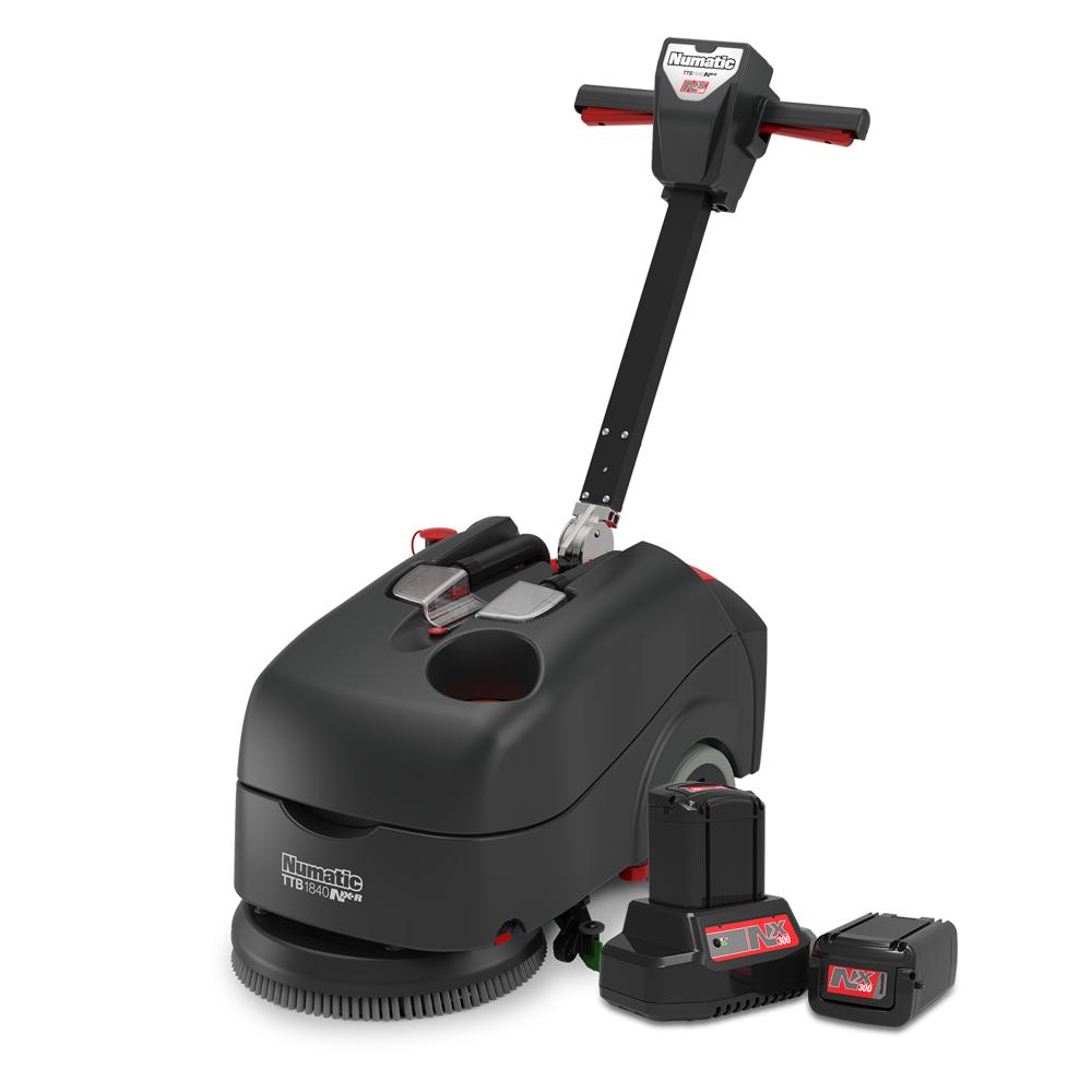 Numatic TwinTec TTB1840NX Battery Scrubber Dryer with Extra Battery