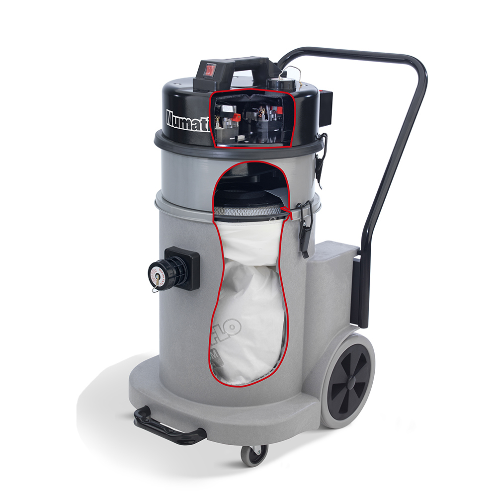 Numatic MVD900 Advanced Filtration Vacuum Cleaner Hazardous Dust