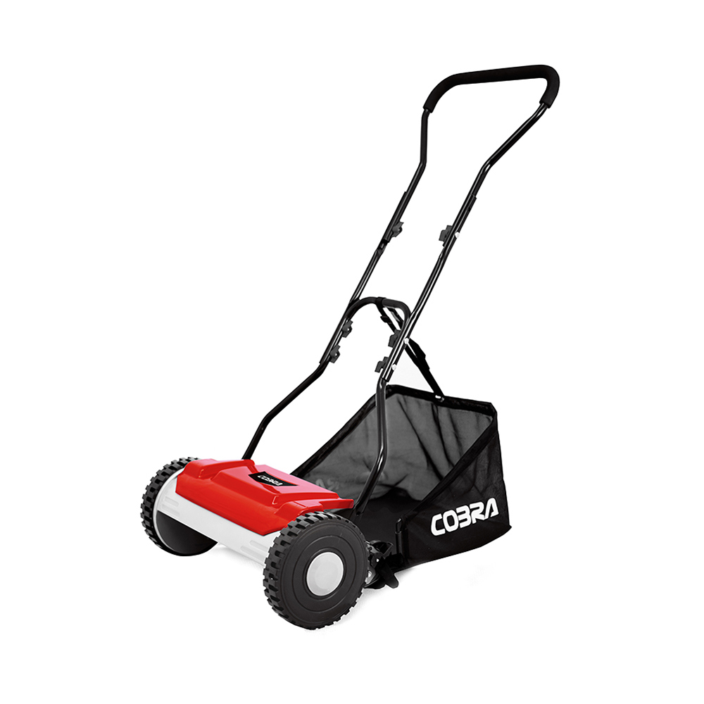 Cobra HM381 38cm Hand Lawn Mower & Grass Collector Lawn Mowers