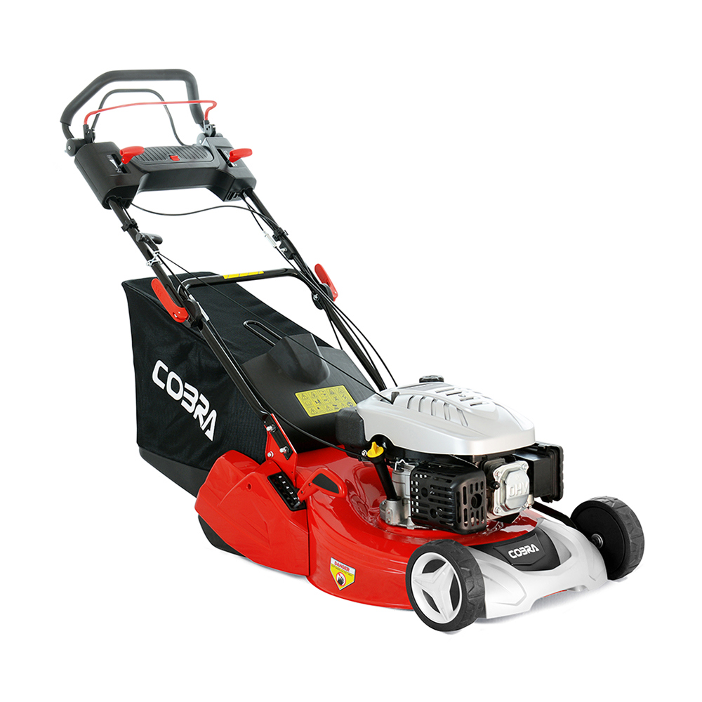 Cobra RM514SPC 51cm Petrol Rear Roller Lawn Mower (Self Propelled 4 Speed) Lawn Mowers
