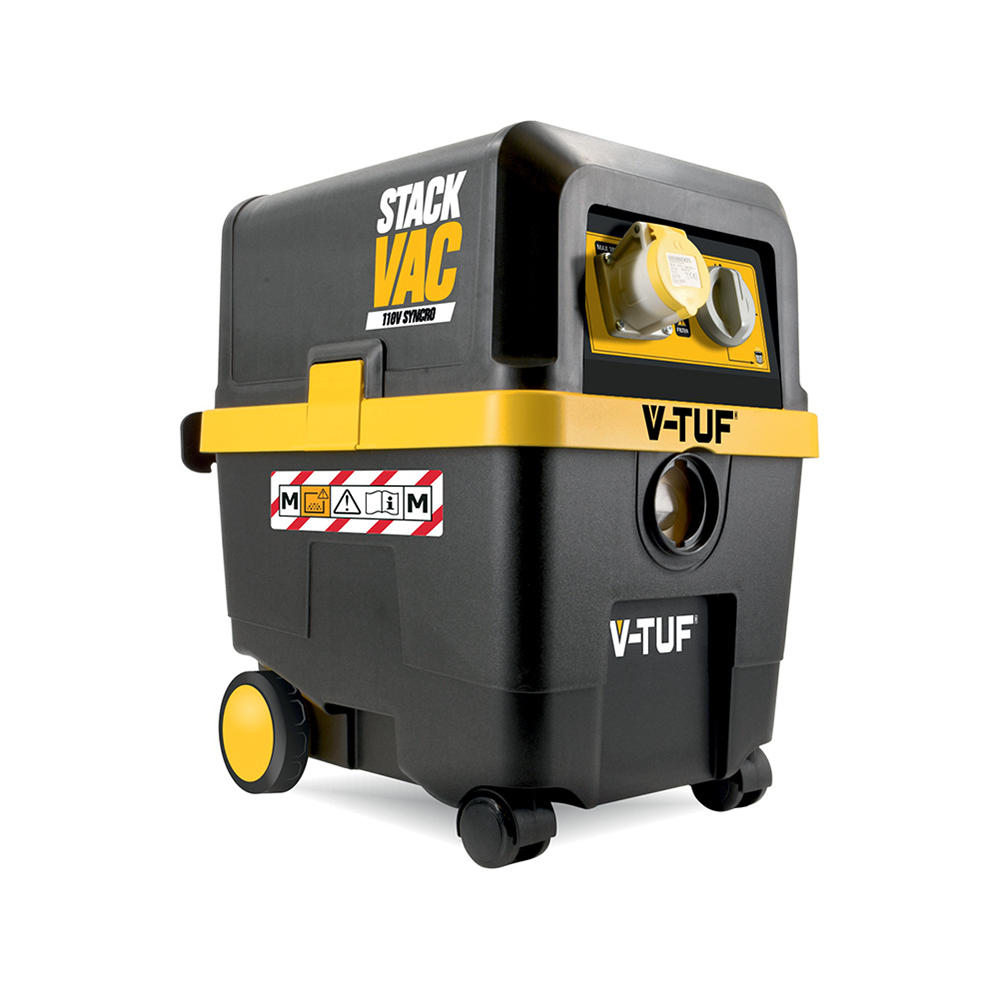 VTUF MClass STACKVAC Dust Extractor Vacuum with Power Take Off (110v) Hazardous Dust Vacuums