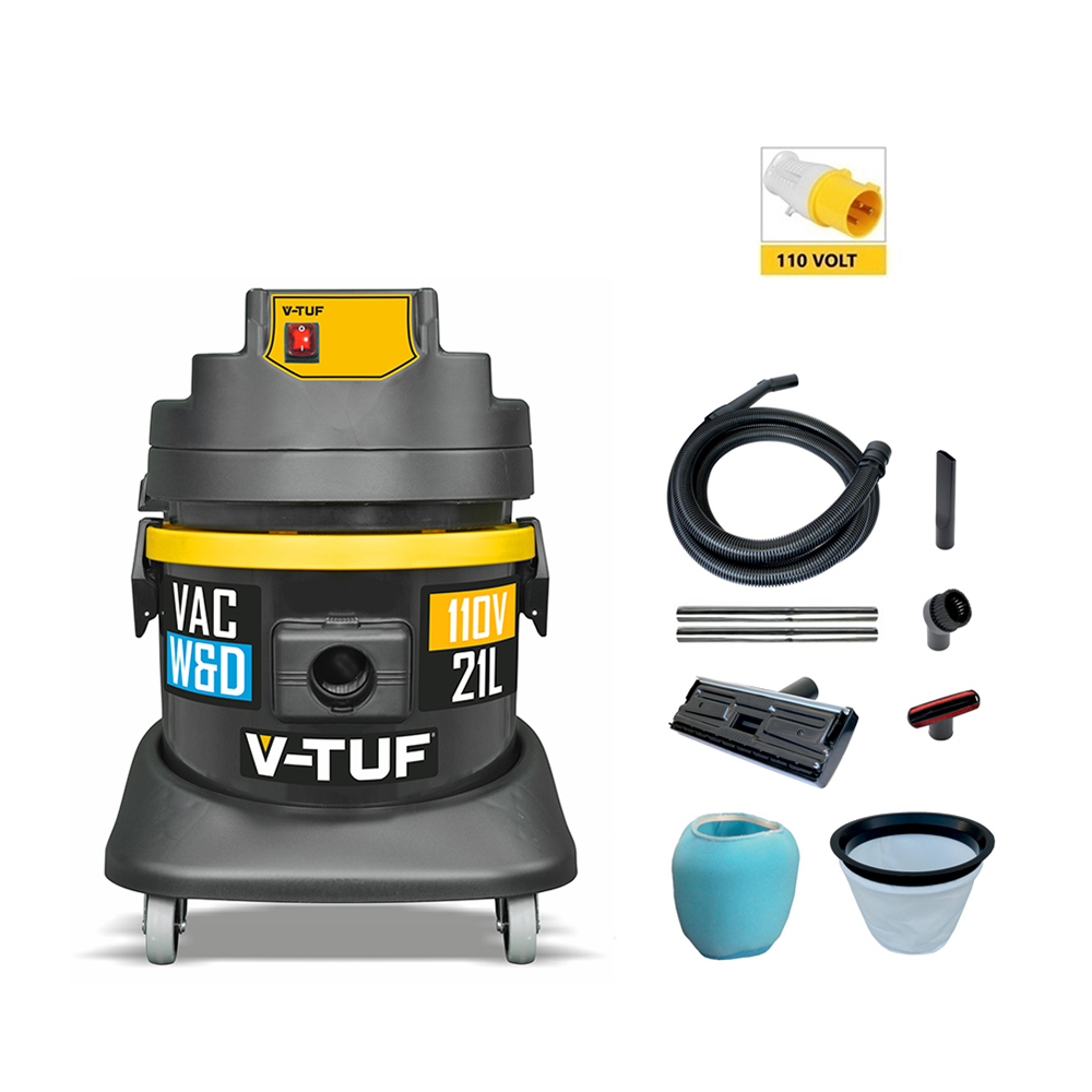 VTUF W&D 21L Heavy Industrial Wet & Dry Vacuum (110v) VTUF Vacuums