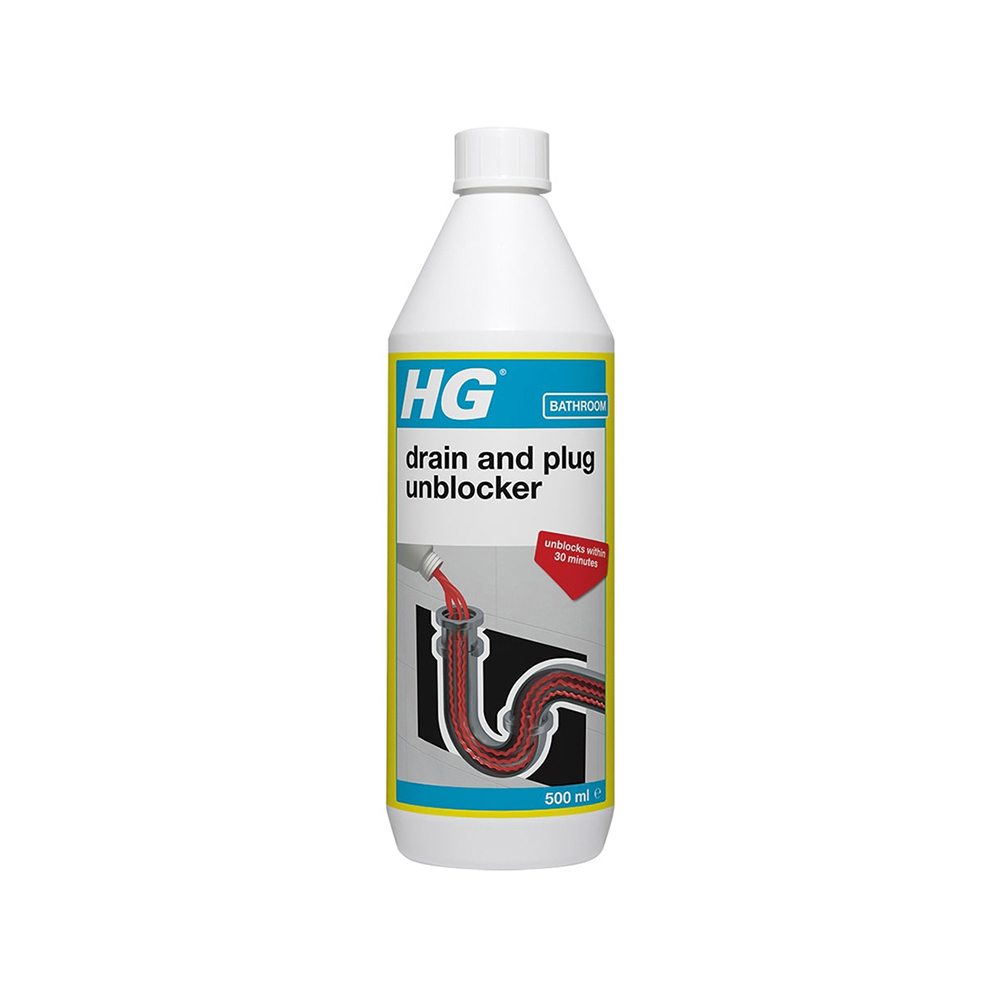 HG Drain & Plug Unblocker (500ml) Bathroom & Toilet CleanStore