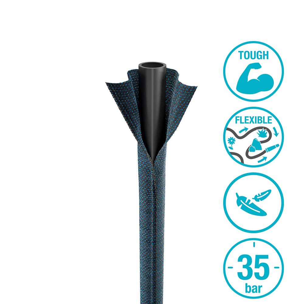 Tuyau D'Arrosage Liano Xtreme 15m Set - Léger, Robuste Et Flexible Pour Intérieur Et Extérieur GARDENA