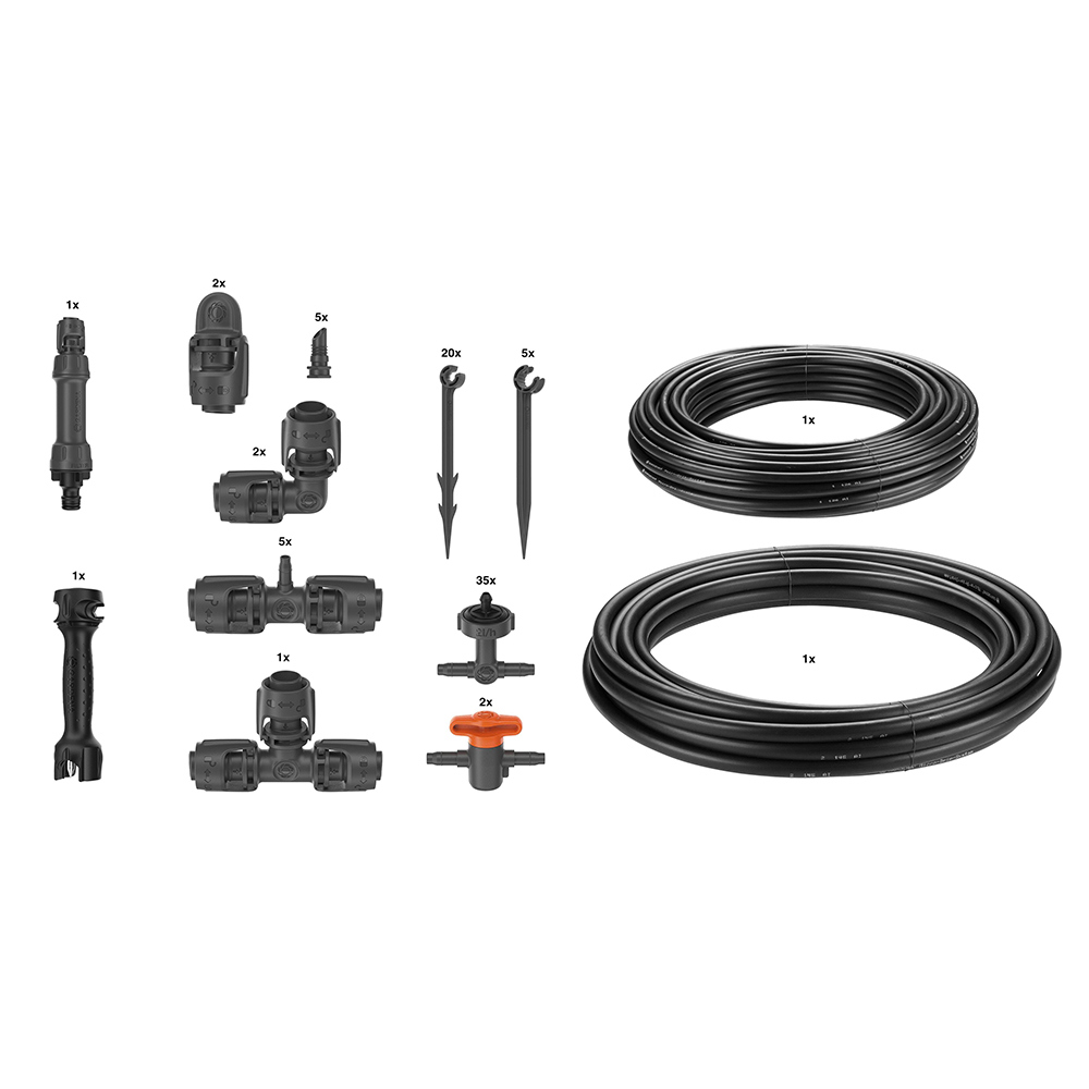 Gardena MicroDrip Starter Set for Beds & Raised Beds Watering Systems CleanStore